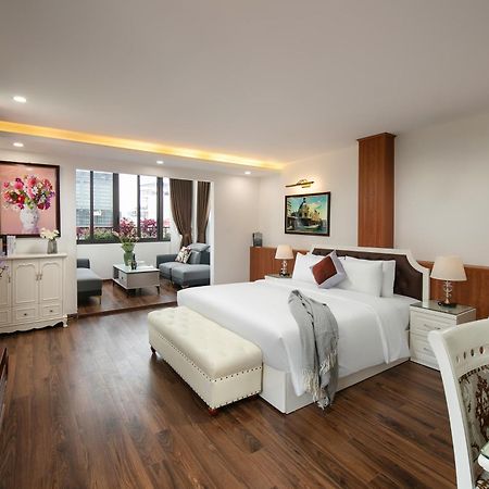 Trangtrang Luxury Hotel Hanoi Bagian luar foto
