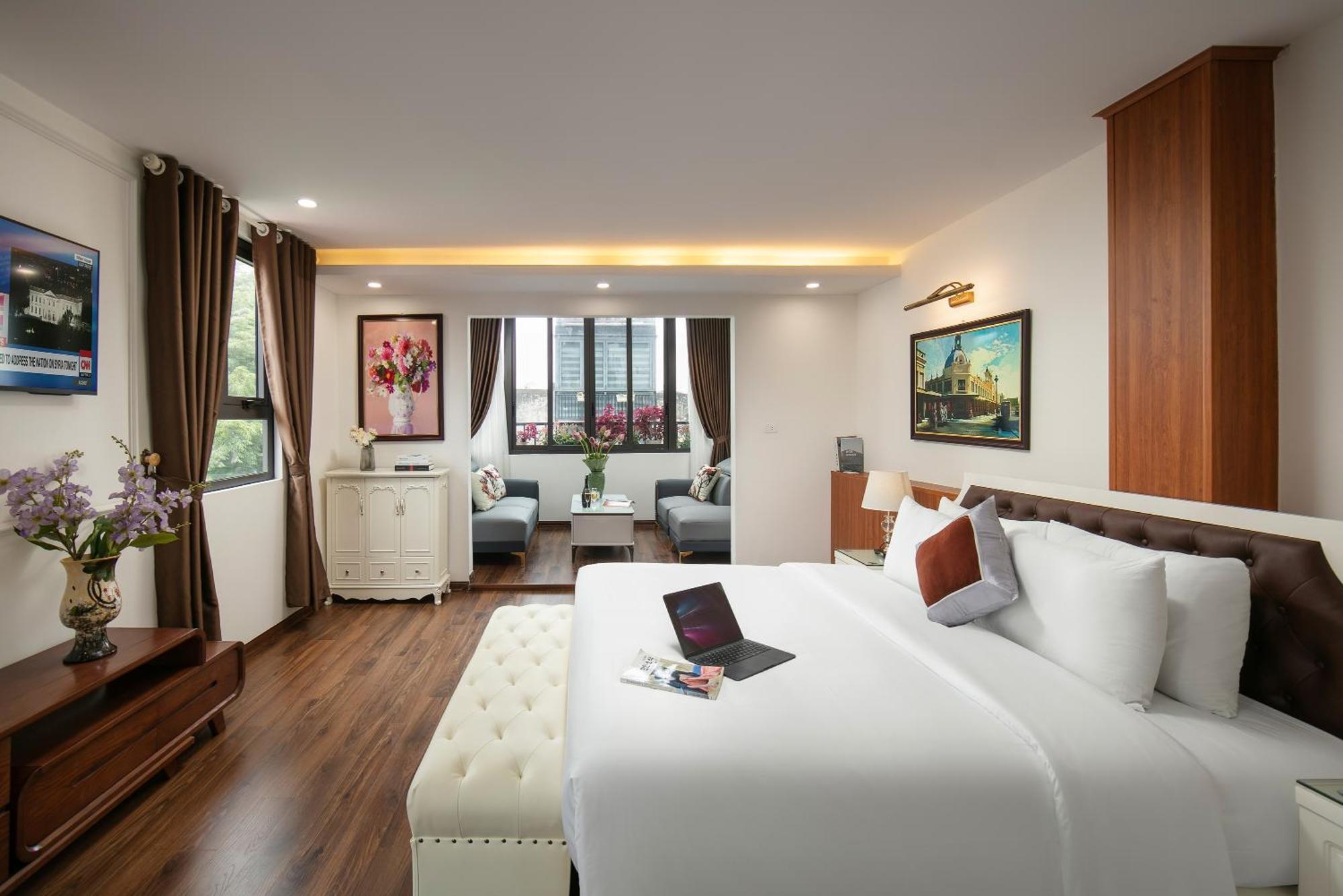Trangtrang Luxury Hotel Hanoi Bagian luar foto